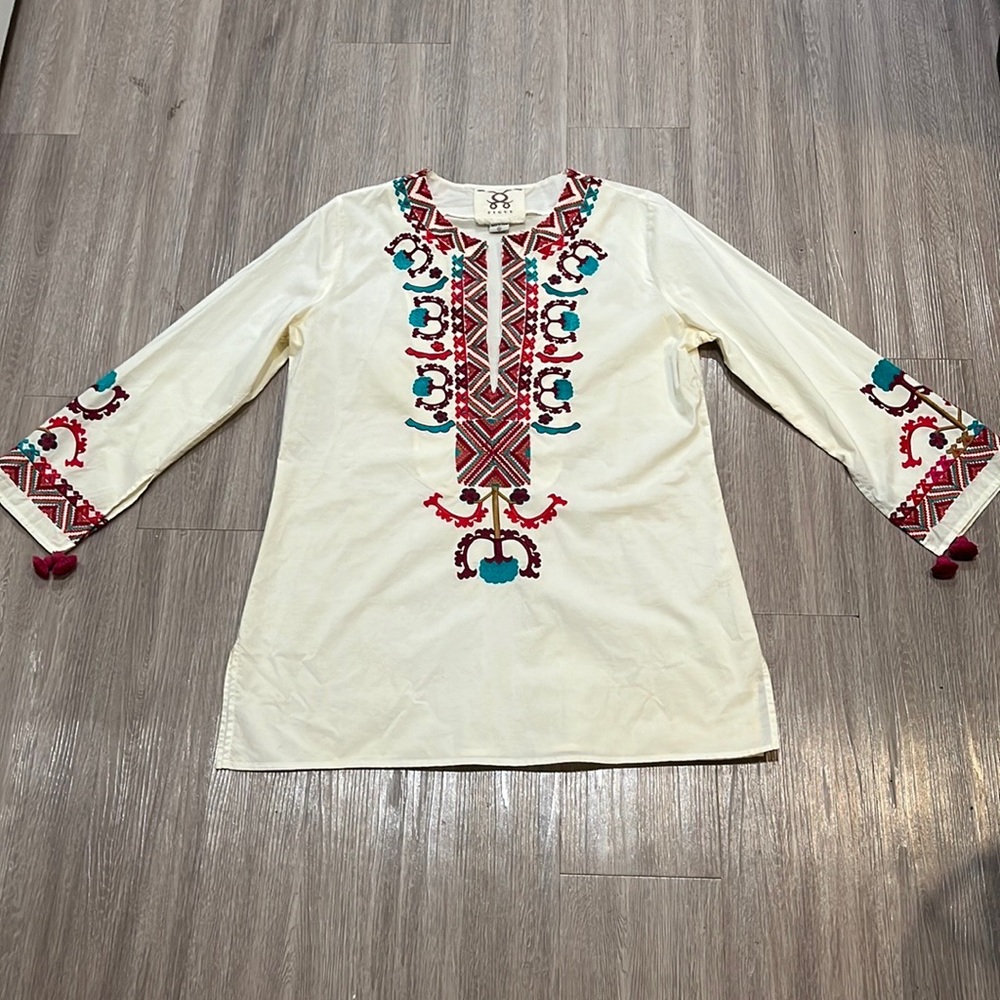Figue embroidered bell sleeve tunic